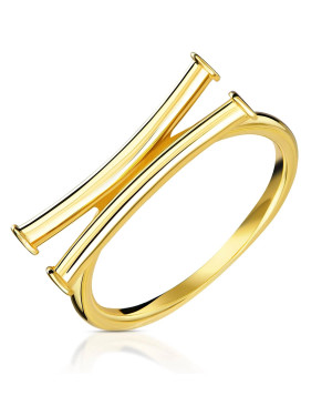 Gold ring 8k papyrus