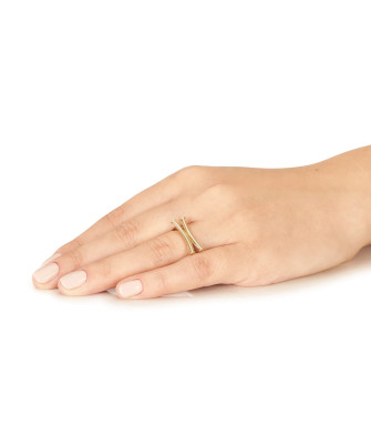 Gold ring 8k papyrus