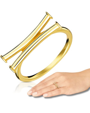 Gold ring 8k papyrus