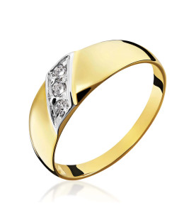 14k gold ring with stones