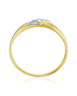 14k gold ring with stones