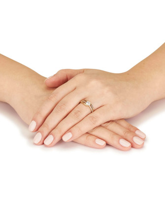 14k gold ring cubic zirconia