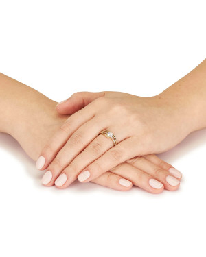 14k gold ring cubic zirconia