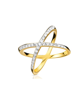 Ring for thumb with cubic zirconia