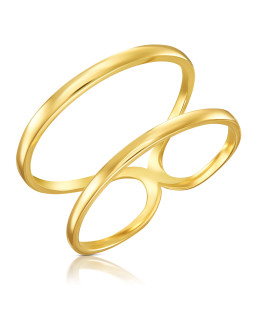 Double ring gold 8k