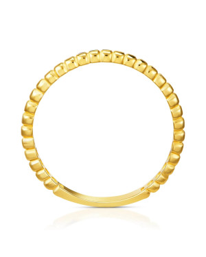 Gold ring 8k beads