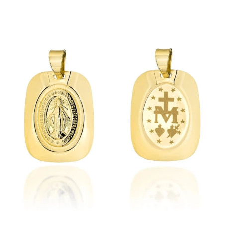 ⭐ Miraculous gold medallion in a plate ♥ GoldJewellery