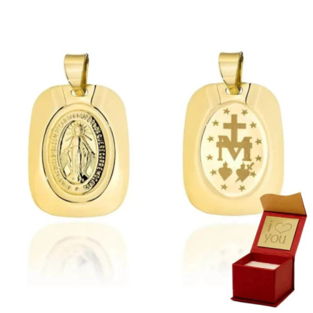 ⭐ Miraculous gold medallion in a plate ♥ GoldJewellery