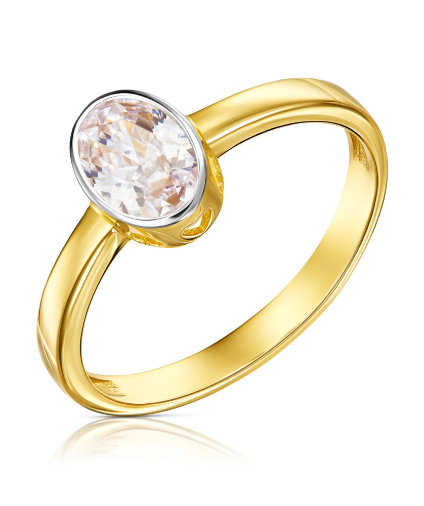 Ring with a large stone 8k