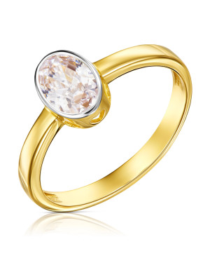 Ring with a large stone 8k