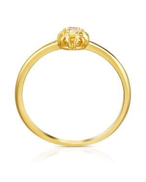 Gold engagement ring