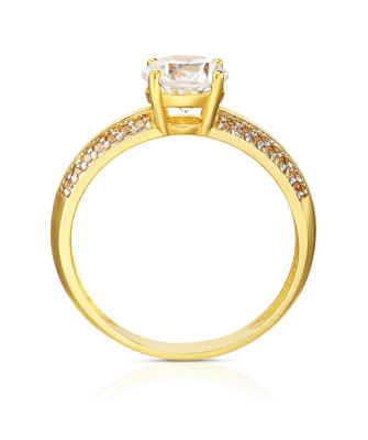 Engagement ring 8k with zirconia