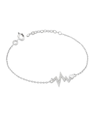 Silver bracelet Pulse