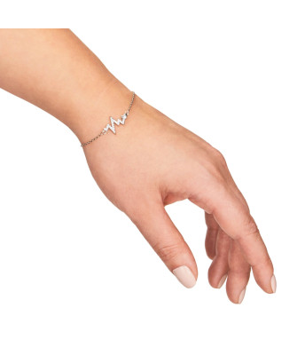Silver bracelet Pulse