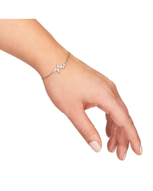 Silver bracelet Pulse