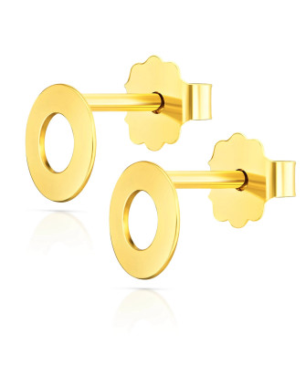 Gold hoop earrings 8k