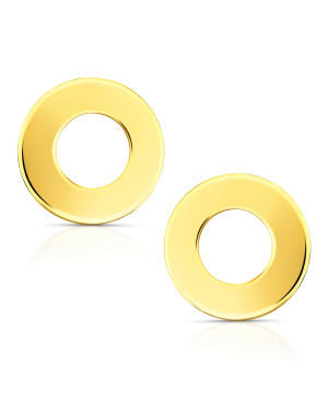 Gold hoop earrings 8k