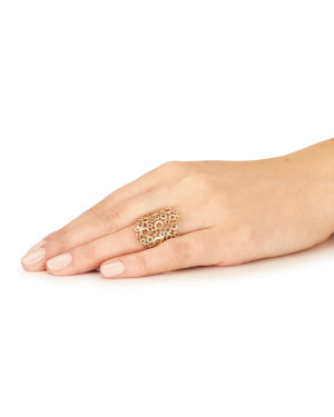 Gold filigree ring gold 8k