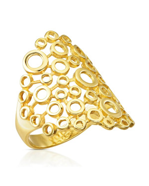 Gold filigree ring gold 8k