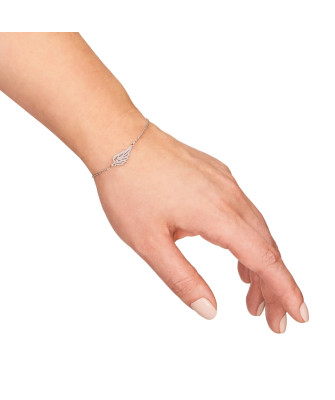 Silver bracelet Angel Wing