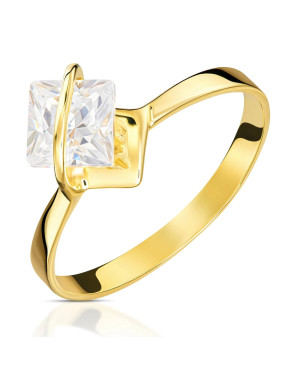 Ring with a large stone 8k