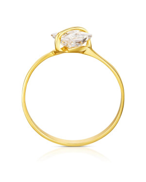 Ring with a large stone 8k