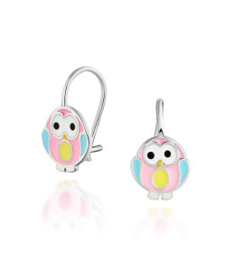 Silver Children’s Owl Earrings