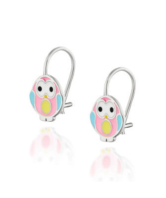 Silver Children’s Owl Earrings