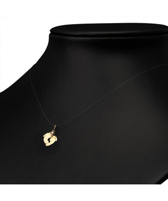 STÓPKI Złota przewieszka Zawieszka Bobo-mini próba 14k