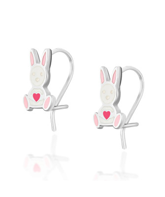 Silver Children’s Rabbit Stud Earrings