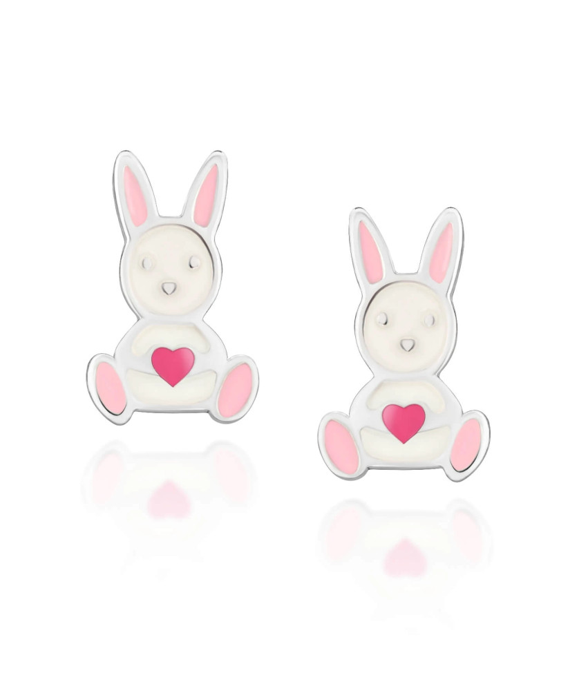 Silver Children’s Rabbit Stud Earrings