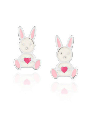 Silver Children’s Rabbit Stud Earrings