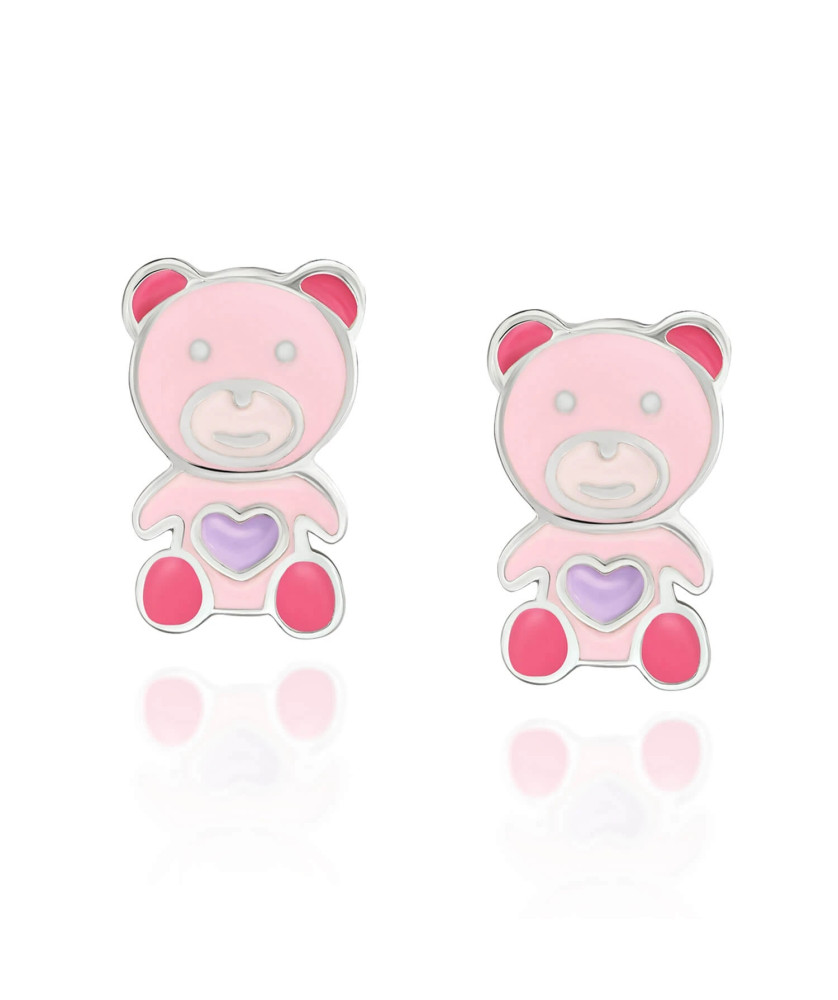 Silver Children’s Bear Earrings
