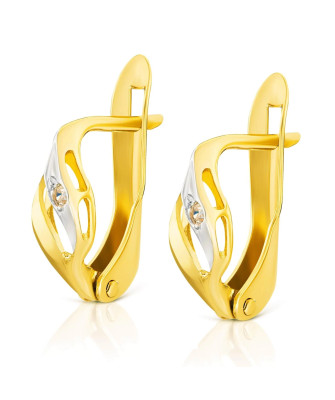 Gold earrings 8k classic
