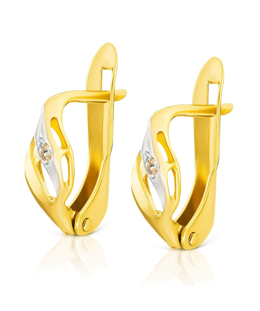 Gold earrings 8k classic