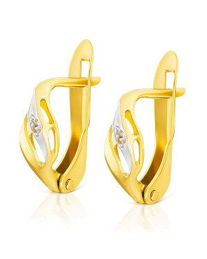 Gold earrings 8k classic