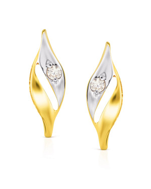 Gold earrings 8k classic