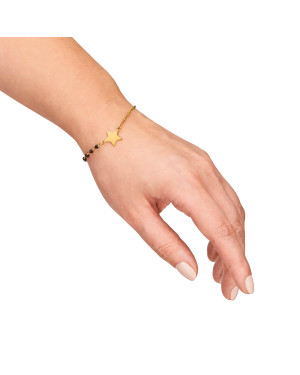 Silver bracelet "Magic Time" coated with 18k gold