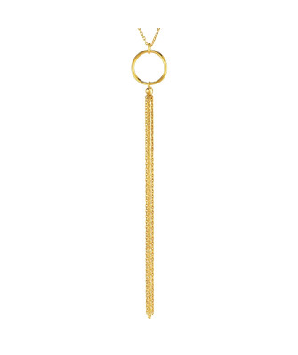 Silver necklace gold-plated with 18k gold On the runway