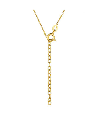 Silver necklace gold-plated with 18k gold On the runway
