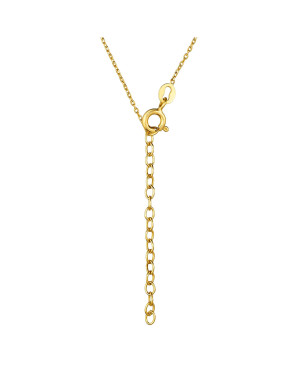 Silver necklace gold-plated with 18k gold On the runway
