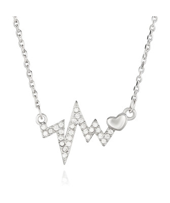 Silver necklace PULS