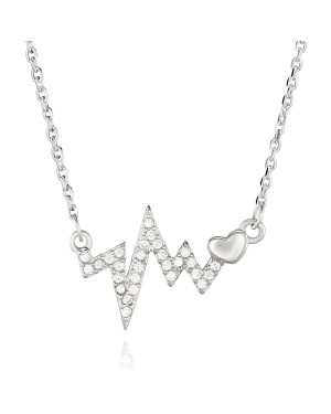 Silver necklace PULS