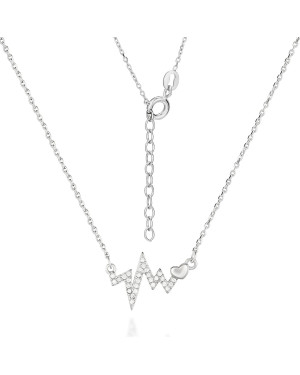 Silver necklace PULS