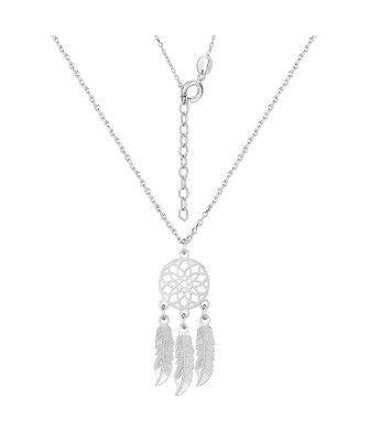 Silver necklace DREAM CATCHER