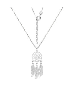 Silver necklace DREAM CATCHER