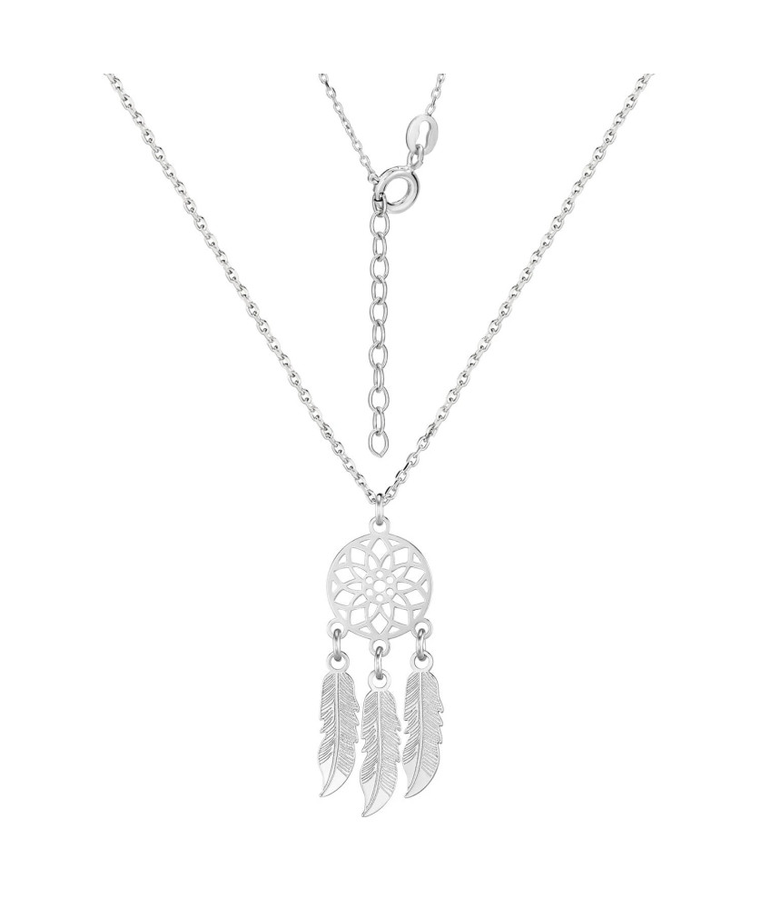 Silver necklace DREAM CATCHER