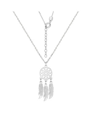 Silver necklace DREAM CATCHER