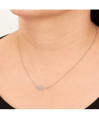 Silver necklace ANGEL WING