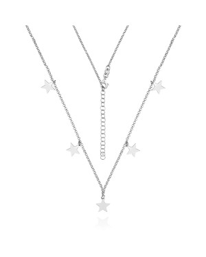 Silver necklace STARS